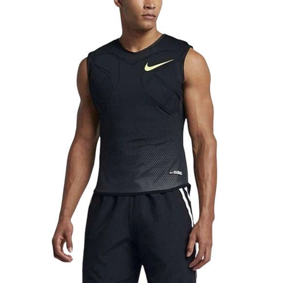 Nike Vapor Speed Max Knit Football Padded Tank Black Volt 852316-010 Mens XL New - Picture 1 of 12